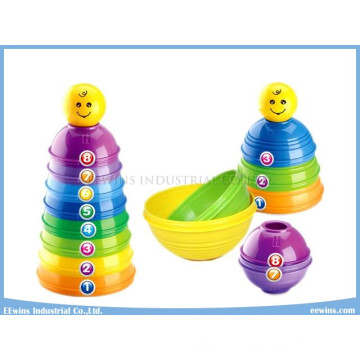 Puzzle Jouets en plastique tasses empilées jouets bricolage jouets éducatifs